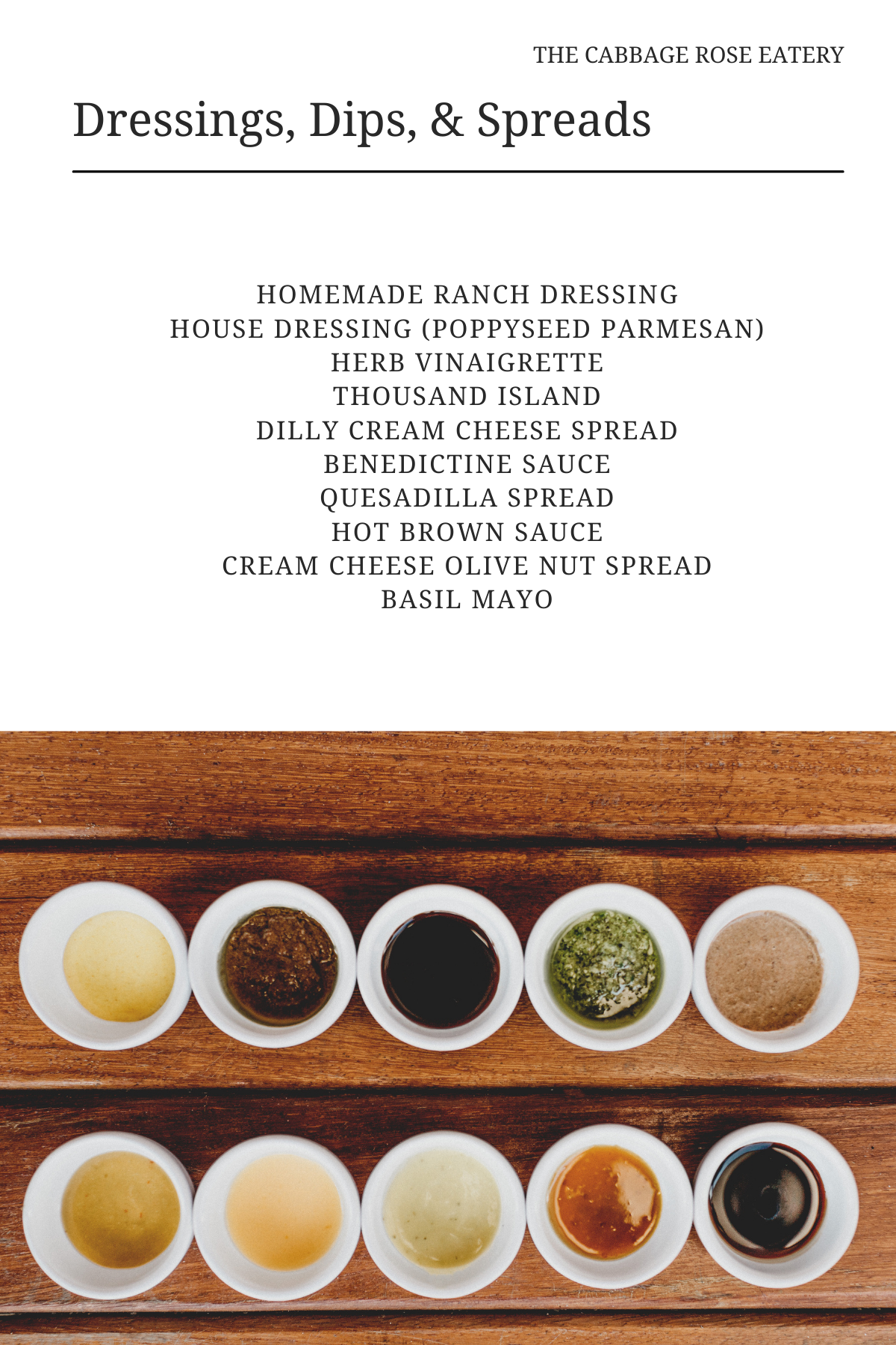Dressings, Dips, & Spreads